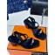 Hermes Heel 6.5cm Ivresse 65 sandals with iconic Medor studs in Suede Black 2024