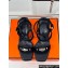 Hermes Heel 6.5cm Ivresse 65 sandals with iconic Medor studs in Suede Black 2024
