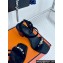 Hermes Heel 6.5cm Ivresse 65 sandals with iconic Medor studs in Suede Black 2024
