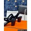 Hermes Heel 6.5cm Ivresse 65 sandals with iconic Medor studs in Suede Black 2024