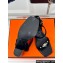 Hermes Heel 6.5cm Ivresse 65 sandals with iconic Medor studs in Suede Black 2024
