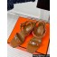 Hermes Heel 6.5cm Ivresse 65 sandals with iconic Medor studs in Suede Brown 2024