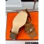 Hermes Heel 6.5cm Ivresse 65 sandals with iconic Medor studs in Suede Brown 2024