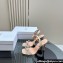 Dior Heel 10cm Sunset Heeled Sandals in Beige Satin and Silver-Tone Strass 2024