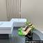 Dior Heel 10cm Sunset Heeled Sandals in Green Satin and Silver-Tone Strass 2024