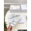 Dior Heel 2.5cm Dway Slides in White Calfskin and Embroidered Cotton 2024