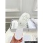 Dior Heel 2.5cm Dway Slides in White Calfskin and Embroidered Cotton 2024