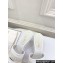Dior Heel 8cm Dway Slides in White Calfskin and Embroidered Cotton 2024
