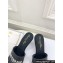 Dior Heel 8cm Dway Slides in Black Calfskin and Embroidered Cotton 2024