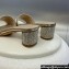 Dior Heel 4.5cm Or Dway Heeled Slides in Beige Cotton Embroidered with Metallic Thread and Strass 2024
