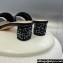 Dior Heel 4.5cm Or Dway Heeled Slides in Black Cotton Embroidered with Metallic Thread and Strass 2024