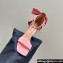 Dior Heel 10cm Mlle Dior Heeled Sandals in Suede Pink with Bow 2024