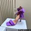 Dior Heel 10cm Mlle Dior Heeled Sandals in Suede Purple with Bow 2024
