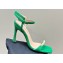 Dior Heel 10cm Diorly Heeled Sandals in Green Suede Calfskin and White Resin Pearls 2024