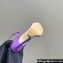 Dior Heel 10cm Diorly Heeled Sandals in Purple Suede Calfskin and White Resin Pearls 2024