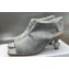 Dior Heel 5.5cm LA CIGALE Ankle Boots in Velvet Gray with Crystal Ball 2024