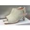 Dior Heel 5.5cm LA CIGALE Ankle Boots in Velvet White with Crystal Ball 2024