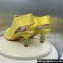 Dior Heel 5.5cm LA CIGALE Ankle Boots in Velvet Yellow with Crystal Ball 2024