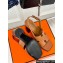 Hermes Heel 9.5cm Platform 2cm Eris 90 sandals with with "H" cut-out in calfskin Brown 2024