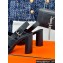 Hermes Heel 9.5cm Platform 2cm Eris 90 sandals with with "H" cut-out in Grained calfskin Black 2024