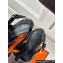 Hermes Heel 9.5cm Platform 2cm Eris 90 sandals with with "H" cut-out in Grained calfskin Black 2024