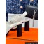 Hermes Heel 9.5cm Platform 2cm Eris 90 sandals with with "H" cut-out in Croco Pattern White 2024