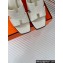 Hermes Heel 9.5cm Platform 2cm Eris 90 sandals with with "H" cut-out in Croco Pattern White 2024