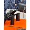Hermes Heel 9.5cm Platform 2cm Eris 90 sandals with with "H" cut-out in Croco Pattern Black 2024
