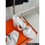 Hermes Heel 9.5cm Platform 2cm Ilona 90 sandals with oversized Kelly buckle in Grained calfskin White 2024