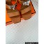 Hermes Heel 9.5cm Platform 2cm Ilona 90 sandals with oversized Kelly buckle in calfskin Brown 2024