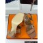 Hermes Heel 9.5cm Platform 2cm Ilona 90 sandals with oversized Kelly buckle in calfskin Brown 2024