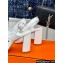Hermes Heel 9.5cm Platform 2cm Ilona 90 sandals with oversized Kelly buckle in calfskin White 2024