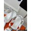 Hermes Heel 9.5cm Platform 2cm Ilona 90 sandals with oversized Kelly buckle in calfskin White 2024