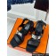Hermes Heel 9.5cm Platform 2cm Ilona 90 sandals with oversized Kelly buckle in calfskin Black 2024