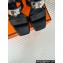 Hermes Heel 9.5cm Platform 2cm Ilona 90 sandals with oversized Kelly buckle in calfskin Black 2024