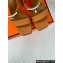 Hermes Heel 9.5cm Platform 2cm Ilona 90 sandals with oversized Kelly buckle in Grained calfskin Brown 2024