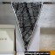 Dior Plan de Paris Dior Diamond Black and White Silk Twill 35x110cm 2024