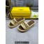Fendi Sunshine flatform slides raffia Beige 2024