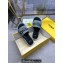 Fendi Sunshine flatform slides Denim Gray 2024
