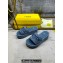 Fendi Sunshine flatform slides Denim Dark Blue 2024