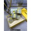 Fendi Sunshine flatform slides Canvas Fabric Yellow 2024