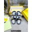 Fendi Feel Women/Men slides Canvas Fabric Blue 2024