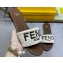 Fendi Signature slides raffia White 2024