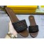 Fendi Signature slides raffia Black 2024