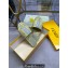 Fendi Signature slides Canvas Fabric Yellow 2024