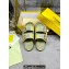 Fendi Feel Women/Men slides Canvas Fabric Yellow 2024