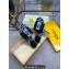 Fendi Signature slides Canvas Fabric Dark Blue 2024
