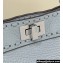 Fendi Peekaboo ISeeU Petite Bag Light Blue Selleria with 306 hand-sewn topstitches 2024