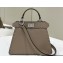 Fendi Peekaboo ISeeU Petite Bag Gray Selleria with 306 hand-sewn topstitches 2024