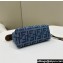 Fendi By The Way Mini Bag Light blue FF denim fabric 2024